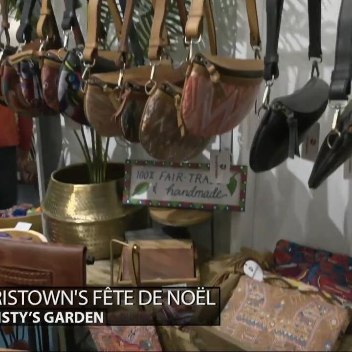 Keith checks out the shops at Fête De Noël